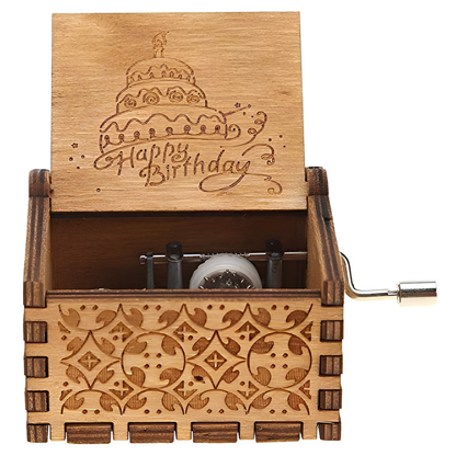 Lunoox™ Happy Birthday Wooden Music Box